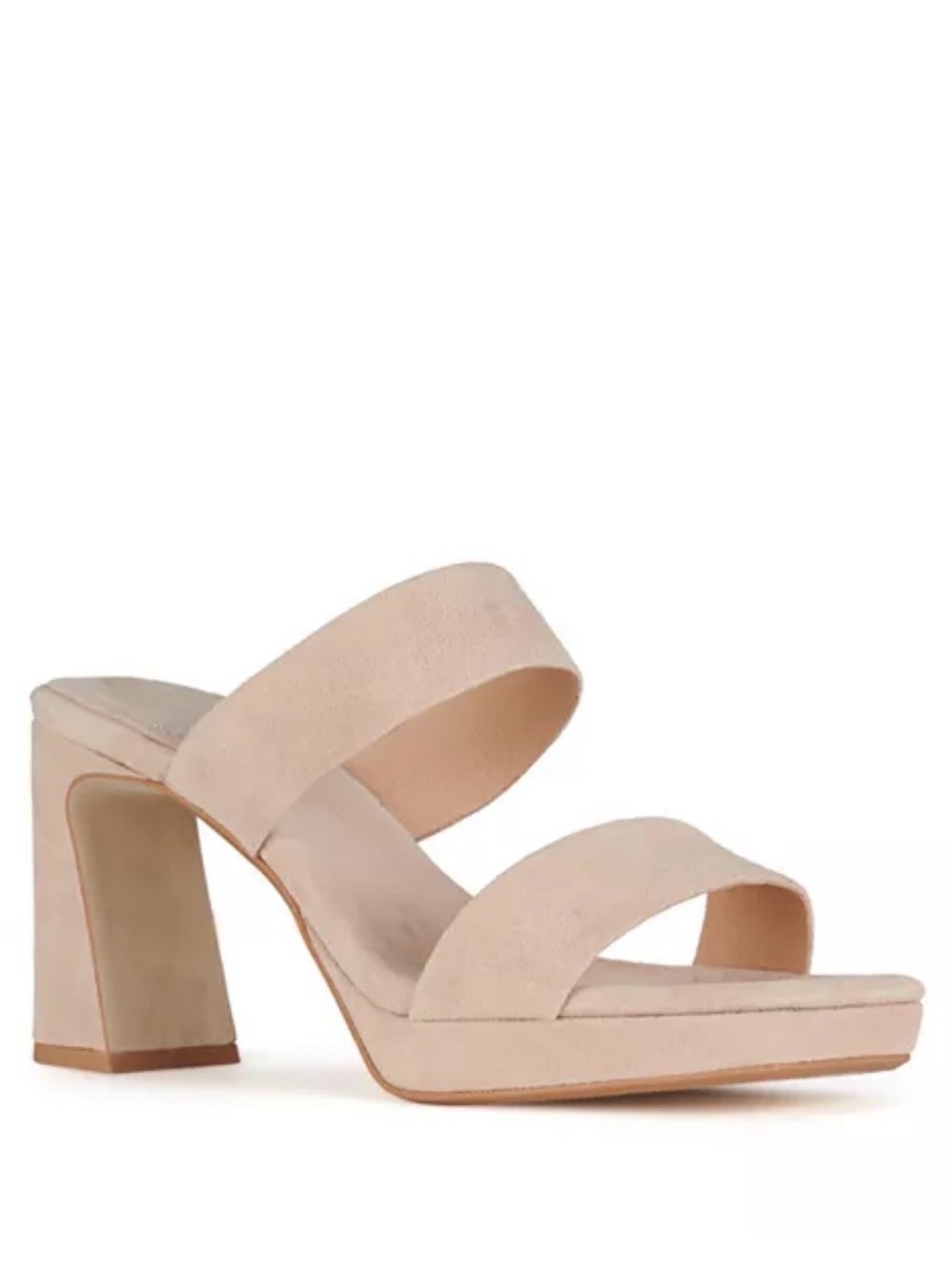 Jeffrey Campbell Blush Two-Strap Block Heel Mule